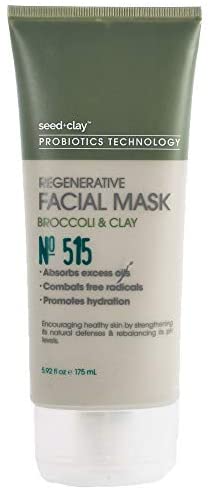 Seed + Clay Probiotics Technology Regenerative Facial Mask with Broccoli & Clay no. 515