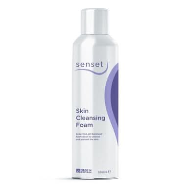 Senset Skin Cleansing Foam bottle on a white background