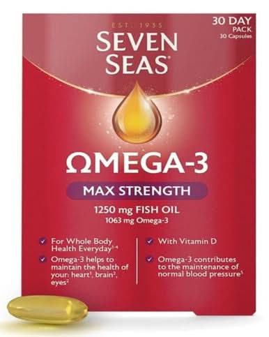 Seven Seas Omega 3 Max Strength 30 Capsules