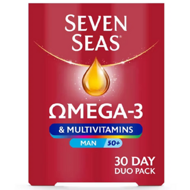 Seven Seas Omega 3 & Multivitamins Man 50+ 30 Tabs + 30 Capsules