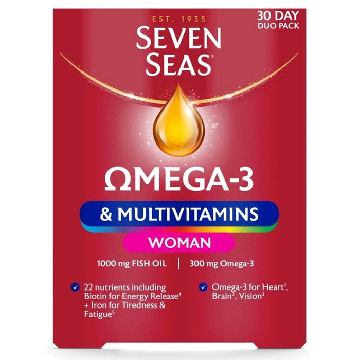 Seven Seas Omega 3 & Multivitamins Woman 30 Capsules + 30 Tablets