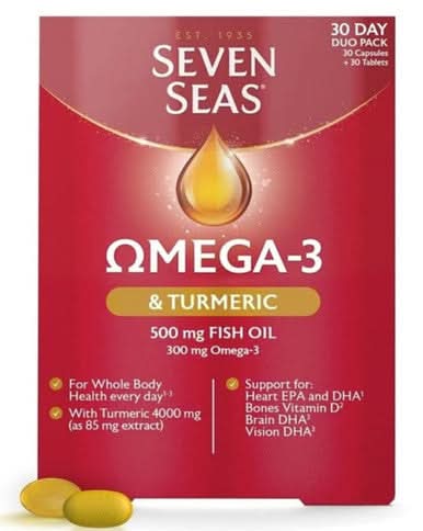 Seven Seas Omega 3 & Turmeric 30 Capsules + 30 Tablets