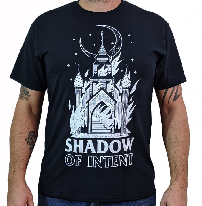 SHADOW OF INTENT (Burning Church) Mens T-Shirt