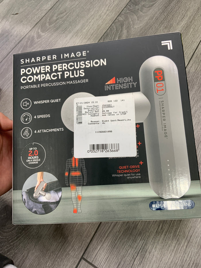 Sharper image power percussion compact plus