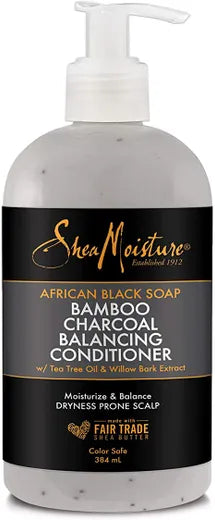 Shea Moisture African Black Soap Bamboo Charcoal Balancing Conditioner 384ml