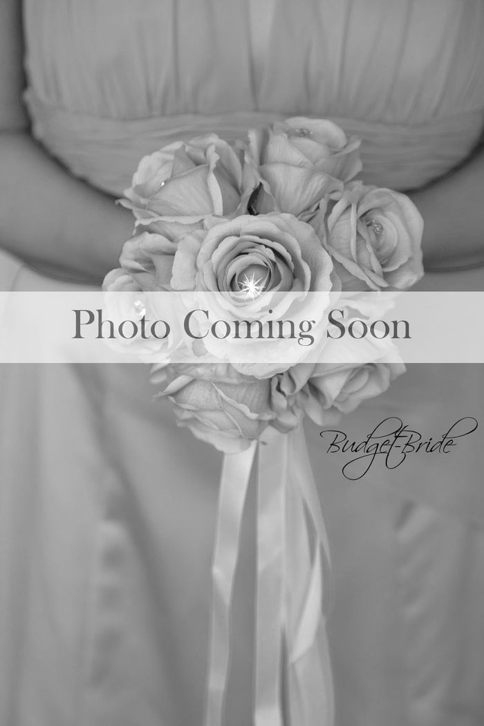 Silk Wedding Bouquet in Blue and Silver - $195.00 | Crystal Collection