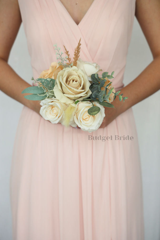Silk Wedding Bouquet in Ivory and Cream - $170.00 | Joshua Collection