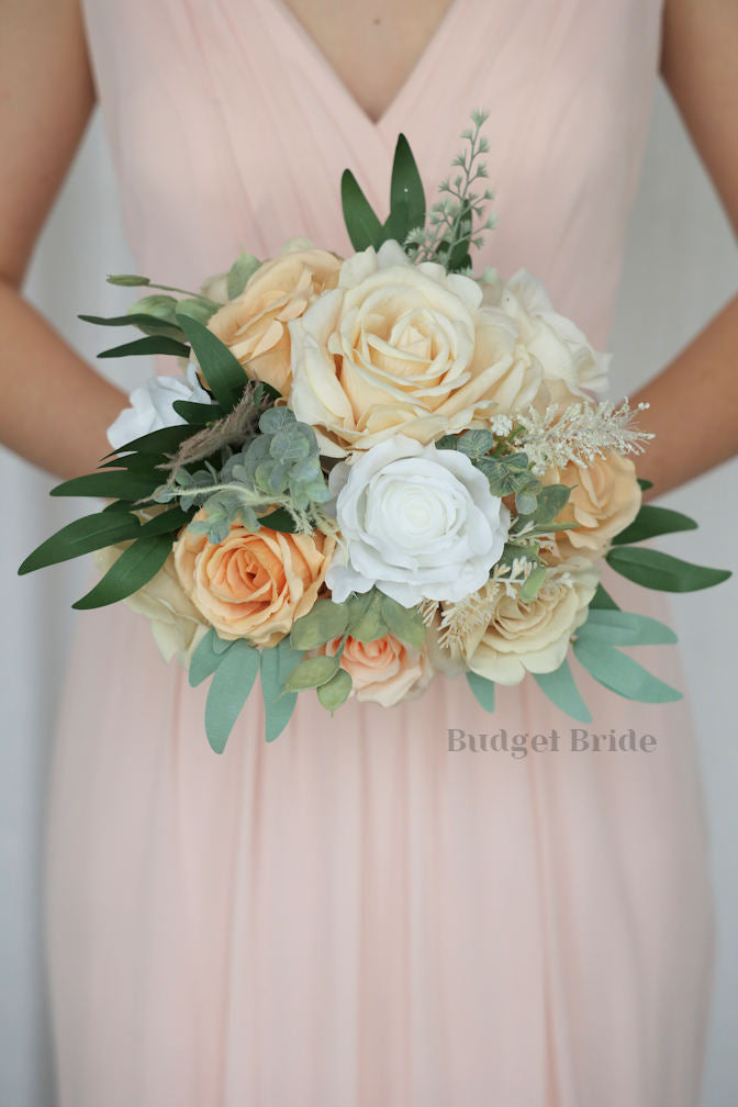 Silk Wedding Bouquet in Ivory and Cream - $195.00 | Espada Collection