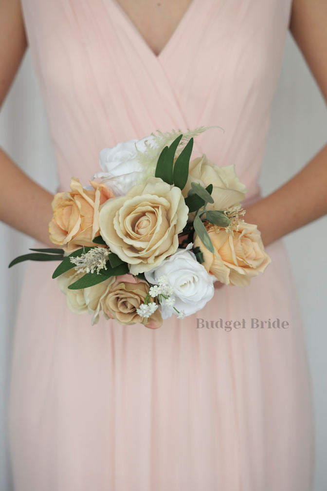 Silk Wedding Bouquet in Ivory and Cream - $195.00 | Espada Collection