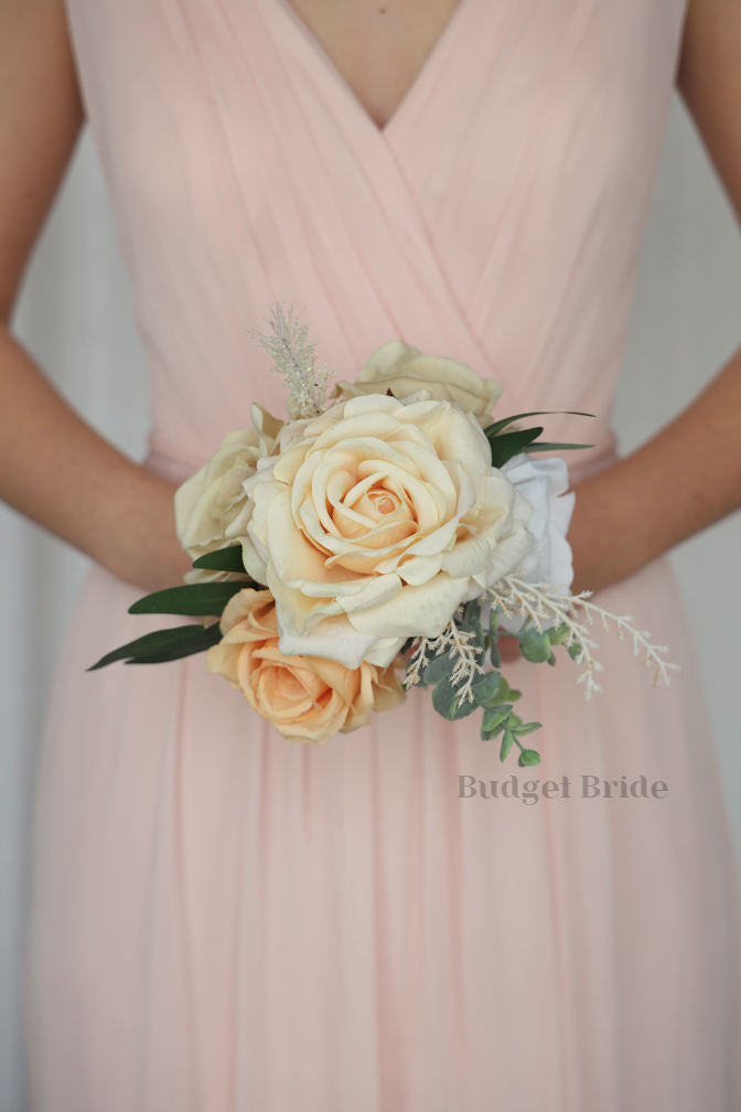 Silk Wedding Bouquet in Ivory and Cream - $45.00 | Espada Collection
