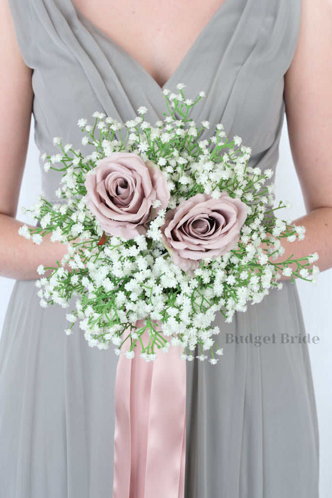 Silk Wedding Bouquet with Babies Breath - $58.50 | Fredy Collection