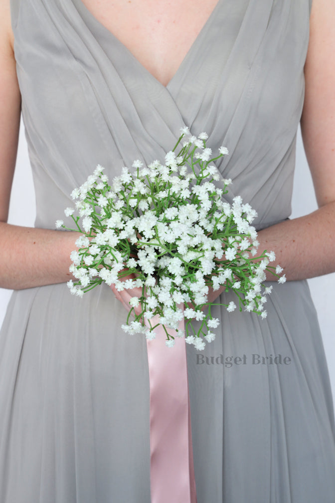 Silk Wedding Bouquet with Babies Breath - $58.50 | Fredy Collection