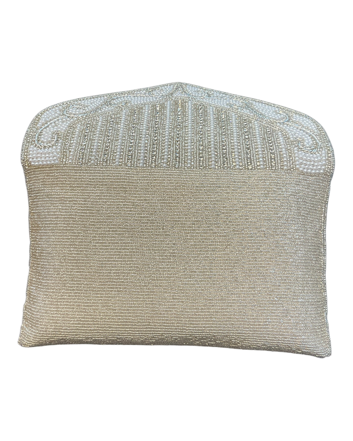 Silver - Rich Hand Embroidered Clutch Bag / Handbag -Bollywood / Weddings - MJ061 06KP26