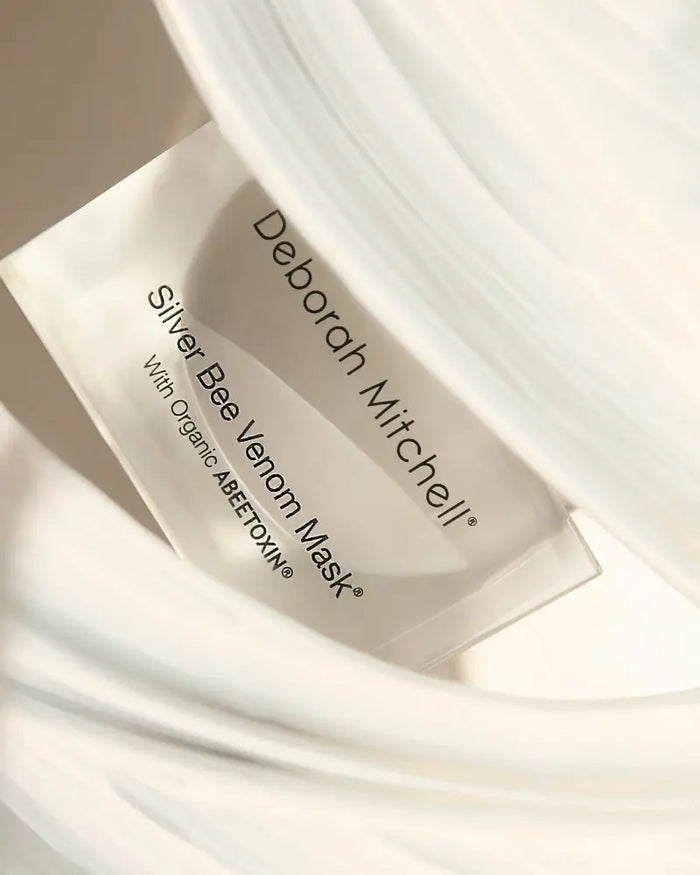 Deborah Mitchell Silver Bee Venom Mask packaging on a white background