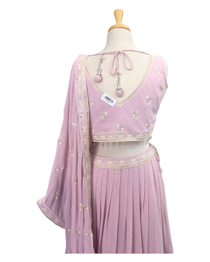 Size 12 / 38" Bust - Baby Pink - Ready Made Lehenga Set - UK Stock - 24h Dispatch - KTC241103 ? 1124