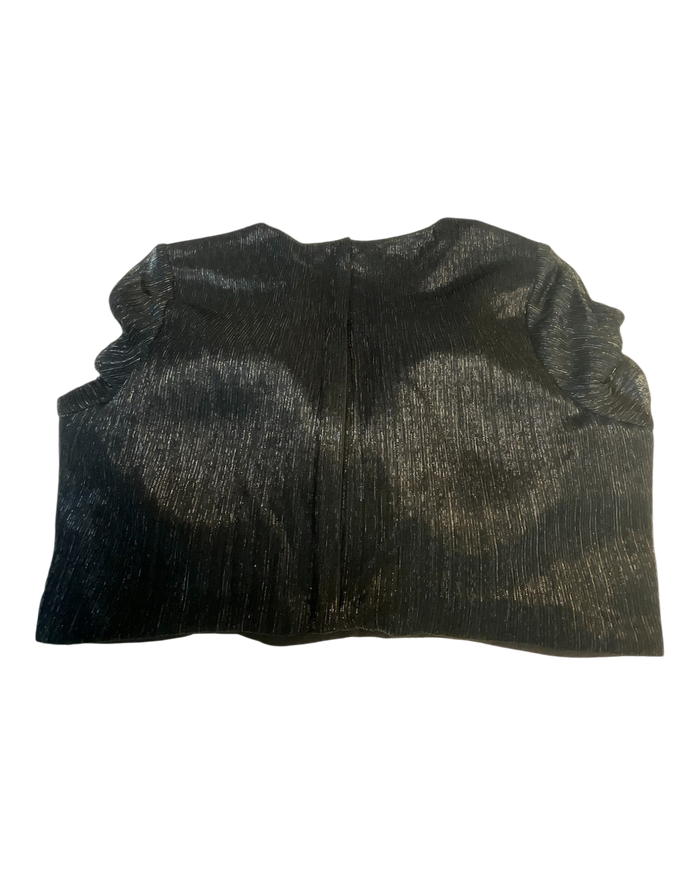 Size 42" / UK 16 - Black - Long Sleeve High Back Saree blouse with cups - UK Stock - Quick Delivery - RNK - N552A-KR