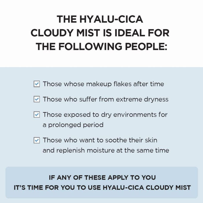 SKIN1004 Madagascar Centella Hyalu-Cica Cloudy Mist 4.05 fl.oz, 120ml