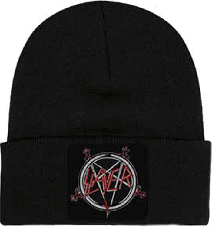 SLAYER (Pentagram Logo) Embroidered Beanie