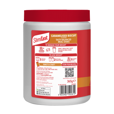 SlimFast Powder Caramelised Biscuit 365g x3