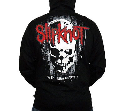SLIPKNOT (Skull Back) Men's Zip-Up Hoodie