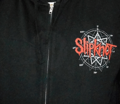 SLIPKNOT (Skull Back) Men's Zip-Up Hoodie