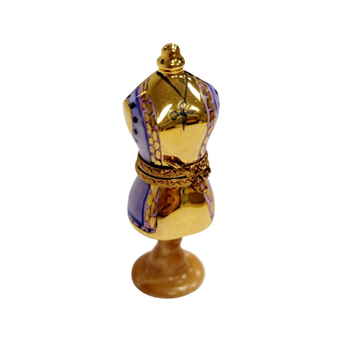 Smaller Mannequin Dress Form Figurine Porcelain Limoges Limoges Box Women shoes hat bags suitcase mother French Trinket Box