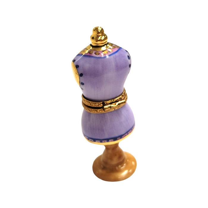 Smaller Mannequin Dress Form Figurine Porcelain Limoges Limoges Box Women shoes hat bags suitcase mother French Trinket Box