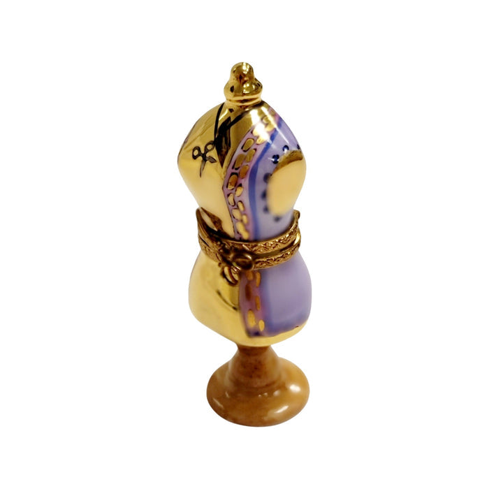 Smaller Mannequin Dress Form Figurine Porcelain Limoges Limoges Box Women shoes hat bags suitcase mother French Trinket Box