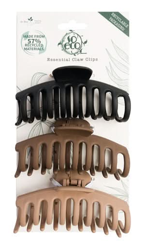 So Eco Essential Claw Clips 3 Pack