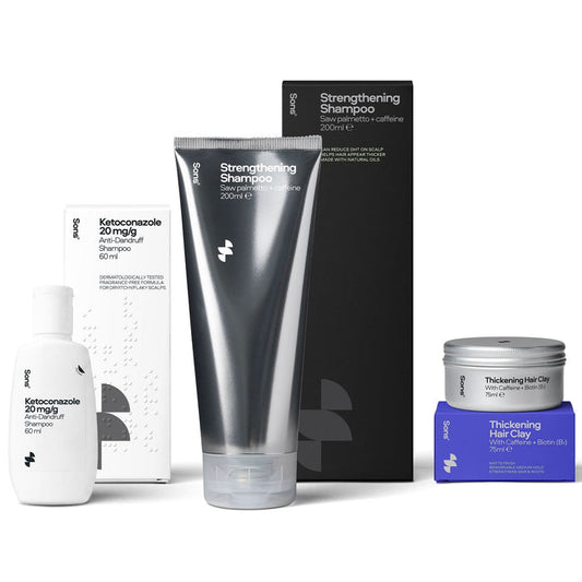 Sons Ketoconazole 60ml, Shampoo 200ml & Hair Clay 75ml