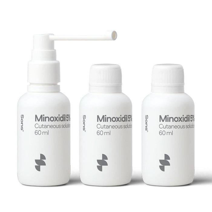 Sons Minoxidil 5% Spray 3 Pack x2