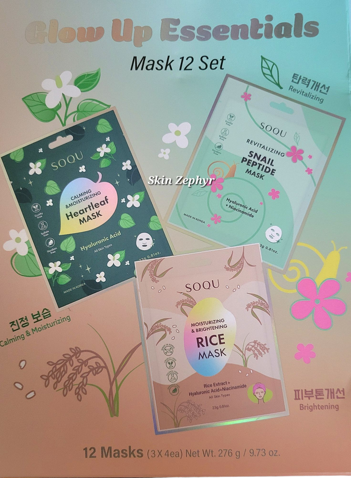 Soqu Glow Up Essentials Mask Set