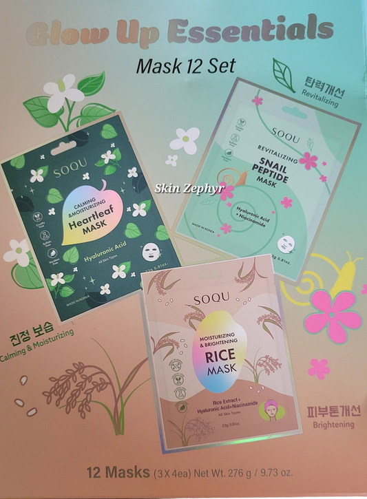 Soqu Glow Up Essentials Mask Set