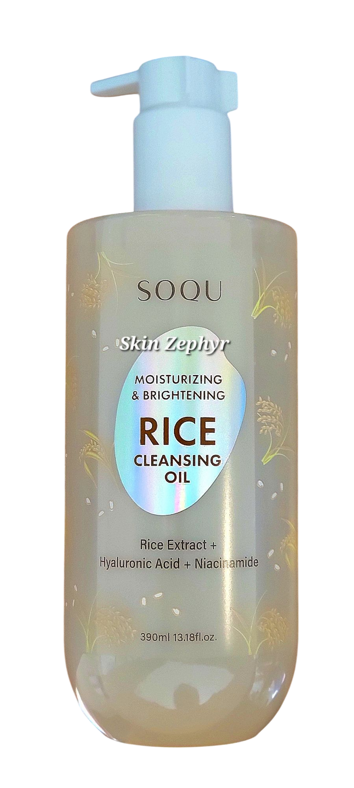 Soqu Moisturizing and Brightening Rice Cleansing Oil: Jumbo Size