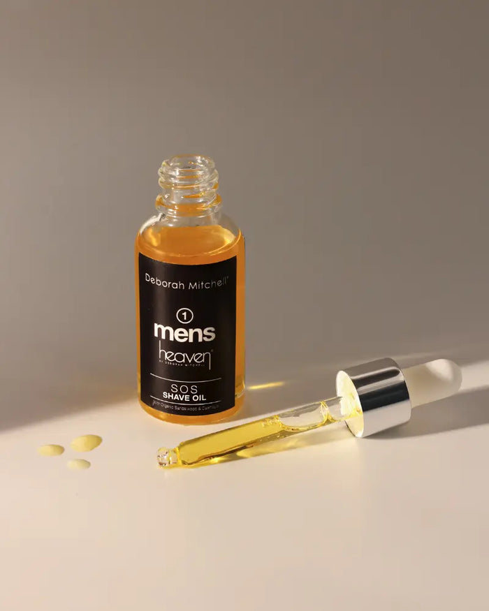Heaven Skincare SOS shave oil hydrating and protective formula