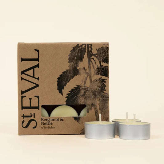 St Eval Bergamot & Nettle Tealight Candles - Precious Sparkle