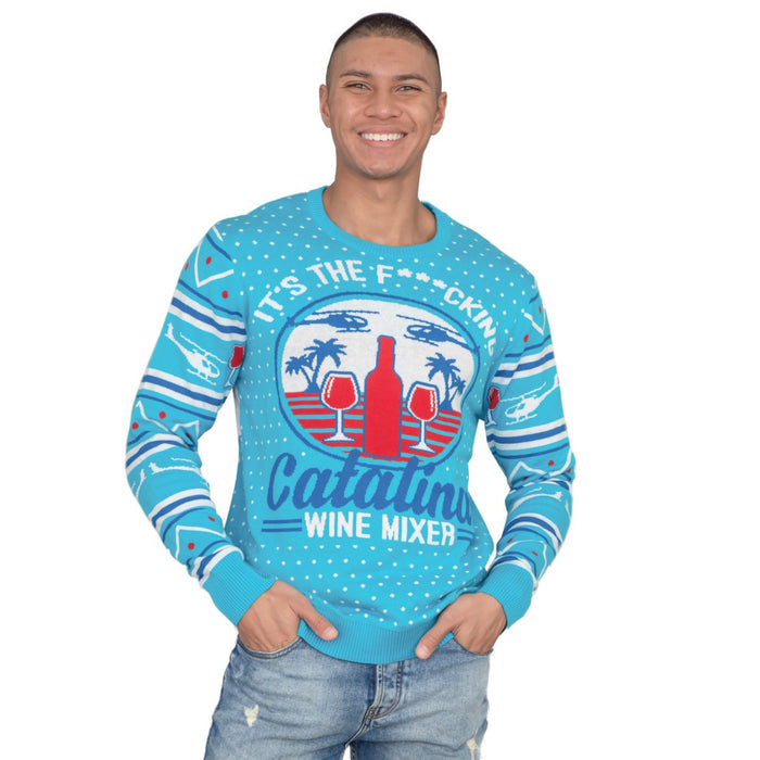 Step Brothers Catalina Wines Ugly Christmas Sweater 4