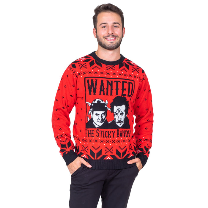 Sticky Bandits 1980s Funny Adult Unisex Holiday Ugly Christmas Sweater