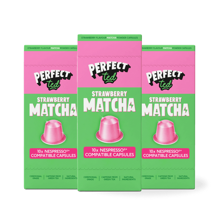Strawberry Matcha Nespresso® Compatible Pods - PerfectTed - Matcha Pods