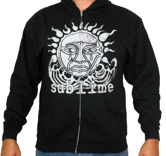 SUBLIME (Sun Black) Men's Zip-Up Hoodie