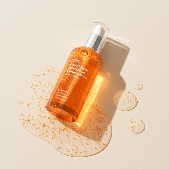 Sungboon Editor Active Marine Astaxanthin Capsule Serum 30mL Korean Antioxidant Brightening ampoule for Dull & Uneven texture Skin
