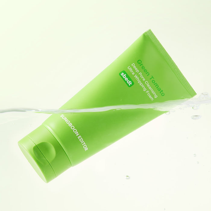 Sungboon Editor Green Tomato Deep Pore Cleansing Ultra Whipping Foam 120g