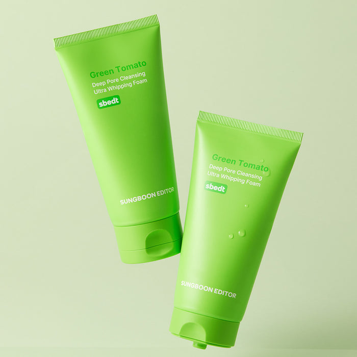 Sungboon Editor Green Tomato Deep Pore Cleansing Ultra Whipping Foam 120g