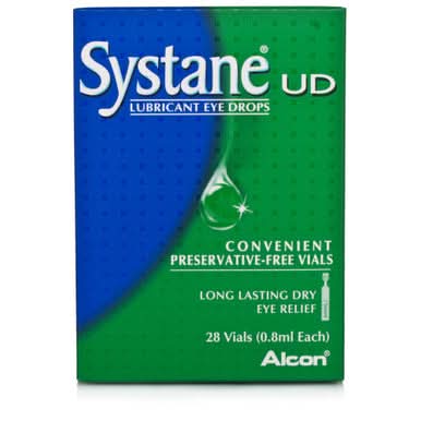 Systane Lubricating Eye Drops 28 Individual Vials (0.8ml Each)