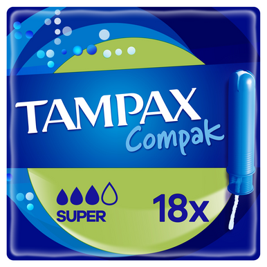 Tampax Compak Super Tampons 18 Tampons