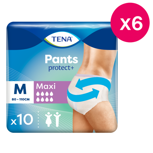 TENA Incontinence Pants Maxi Medium Size 10 Pack x6