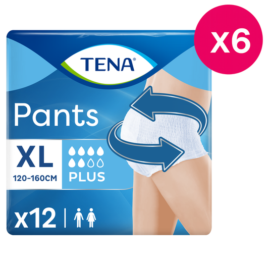 TENA Incontinence Pants Plus XL Size 12 Pack x6