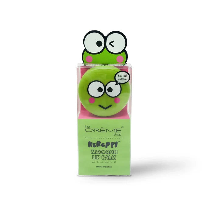 The Crème Shop x Hello Kitty Keroppi Macaron Lip Balm - Green Apple A Day