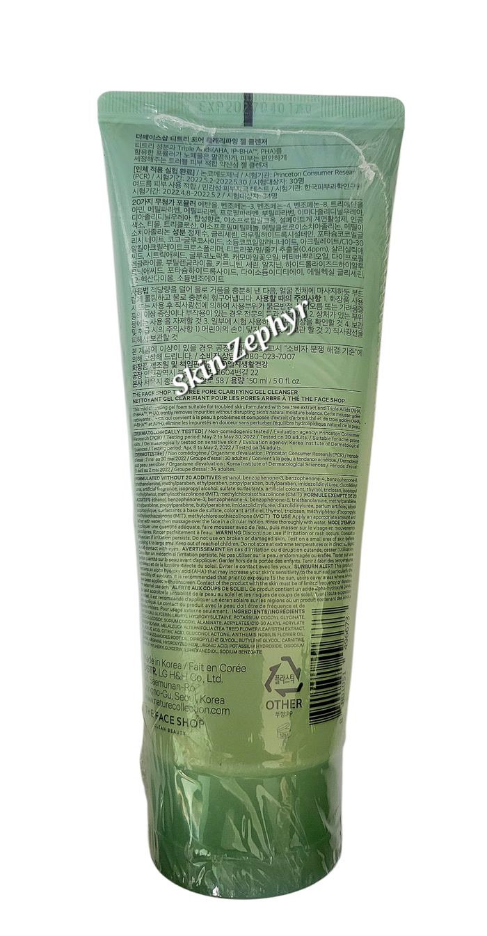 The Face Shop Tea Tree Pore Clarifying Gel Cleanser