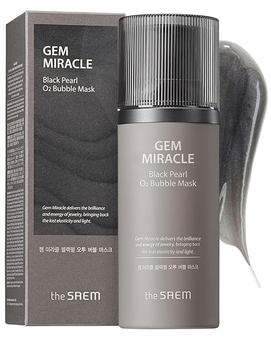 The Saem Gem Miracle Black Pearl O2 Bubble Mask